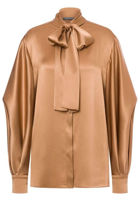 Blusa con fiocco in beige Alberta Ferretti - donna ALBERTA FERRETTI | 020551190148